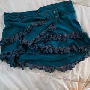Festival snap mini skirt